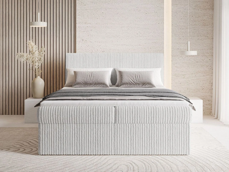 Boxspringbett mit Bettkasten 160X200 Brisa Grau