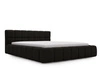 Polsterbett mit Bettkasten und Lattenrost 140x200 Alicante Boucle Schwarz