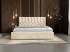Polsterbett mit Bettkasten und Lattenrost 200x200 Roma Beige