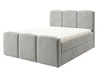 Boxspringbett mit Bettkasten 180x200 Campi Grau