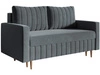 Schlafsofa mit Bettfunktion und Bettkasten Castelo Dunkelgrau