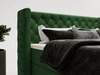 Boxspringbett mit Bettkasten 160x200 Lion Dunkelgrün