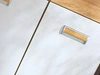 Jugendkleiderschrank mit Schubladen, 80 cm Öffnung Lindo Weiß, Nash Eiche