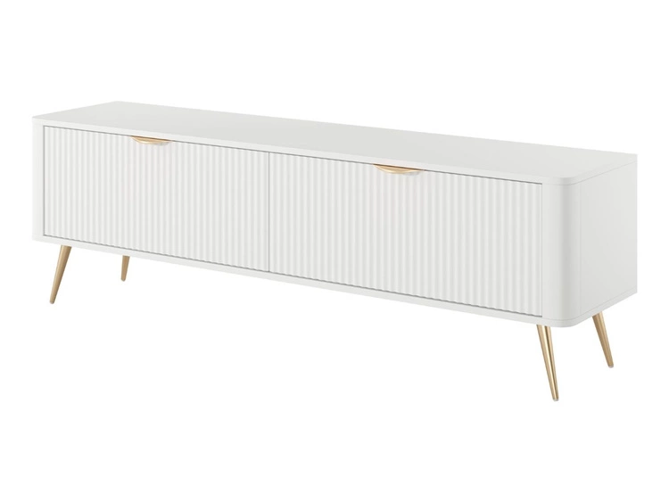 TV-Lowboard mit Türen 163 cm Latina Weiß