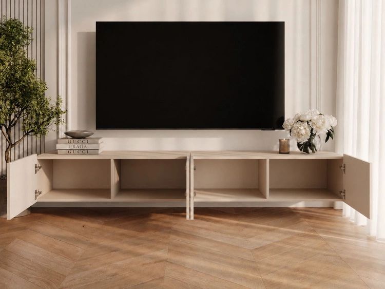 TV-Lowboard mit Türen 200 cm Kioto Cashmere
