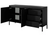 Kommode mit Türen und Schubladen 153 cm Sorano Schwarz