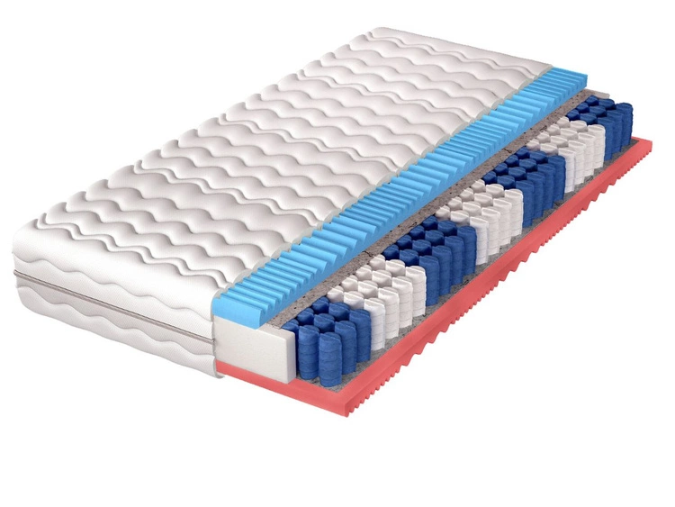 Taschenfederkernmatratze mit profiliertem Schaum Evion 80x200