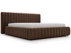 Polsterbett mit Bettkasten und Lattenrost 140x200 Bliss Braun