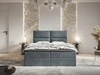 Boxspringbett mit Bettkasten 180x200 Hera Dunkelgrau