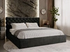 Polsterbett mit Bettkasten und Lattenrost 140x200 Apollo Schwarz