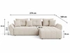 Ecksofa L-Form mit Schlaffunktion und Bettkasten Decor L Anthrazit
