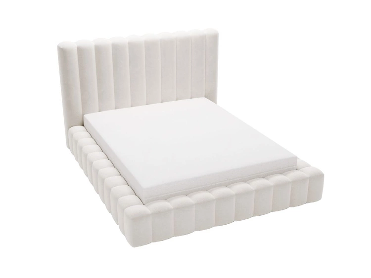 Polsterbett mit Bettkasten und Lattenrost 160x200 Rotto Beige