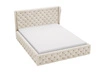 Polsterbett mit Bettkasten und Lattenrost 200x200 Kingston Beige