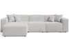 Ecksofa L-Form Links Arizona Grau