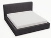 Polsterbett mit Bettkasten und Lattenrost 120x200 Monaco Dunkelgrau