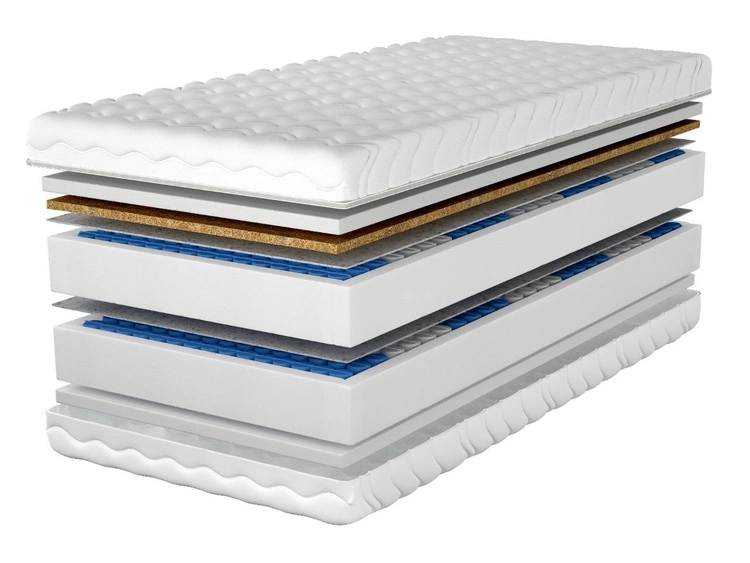 Taschenfederkernmatratze mit Kokosmatte und Polyurethanschaum Cavani 200x200