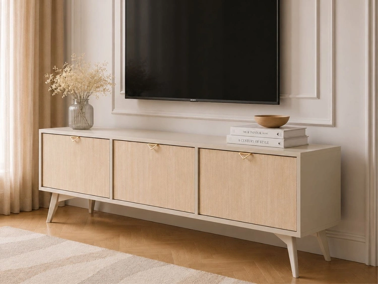 TV-Lowboard mit Türen Modena Beige