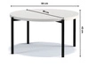 Runder Couchtisch Sevilla 84 cm Dunkelbraun