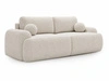 Sofa mit Schlaffunktion und Bettkasten Aurio Weiß