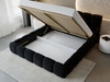 Polsterbett mit Bettkasten und Lattenrost 200x200 Modo Schwarz