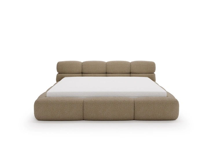 Polsterbett mit Bettkasten und Bettrost 180x200 Sweet Low Braun