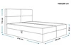 Boxspringbett mit Bettkasten 160x200 Hera Grün