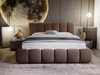 Polsterbett Ohne Bettkasten mit Lattenrost 160x200 Cloud Braun