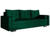 Schlafsofa mit Bettfunktion und Bettkasten Pori Grün
