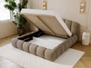 Polsterbett mit Stauraum und Lattenrost 180x200 Cloud Soft Braun