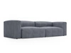 Sofa Moderne Cord Sofa für Wohnzimmer Landi Grau