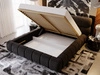 Polsterbett mit Bettkasten und Lattenrost 120x200 Mellow Schwarz