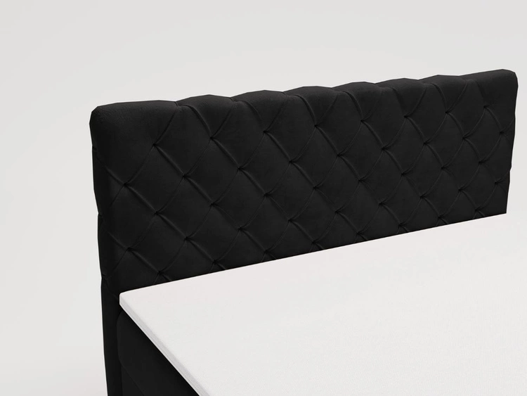 Boxspringbett mit Bettkasten 180x200 Lunaris Schwarz