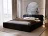 Polsterbett mit Bettkasten und Lattenrost 120x200 Plaza Schwarz