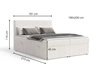 Boxspringbett mit Bettkasten 180X200 Brisa Grau
