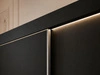 Schiebetürenschrank 250 cm mit LED-Beleuchtung Diano Schwarz