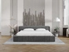 Polsterbett mit Bettkasten und Lattenrost 180x200 Lipari Dunkelgrau