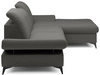 Ecksofa L-Form Rechts mit Schlaffunktion und Bettkasten Hannover Dunkelgrau