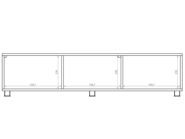 TV-Lowboard mit Türen 150 cm Kioto Weiß matt