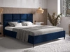 Polsterbett mit Lattenrost 180x200 Luxe Dunkelblau