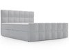 Boxspringbett mit Bettkasten 200x200 Alicante Grau