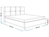 Polsterbett mit Lattenrost 120x200 Luxe Dunkelgrau
