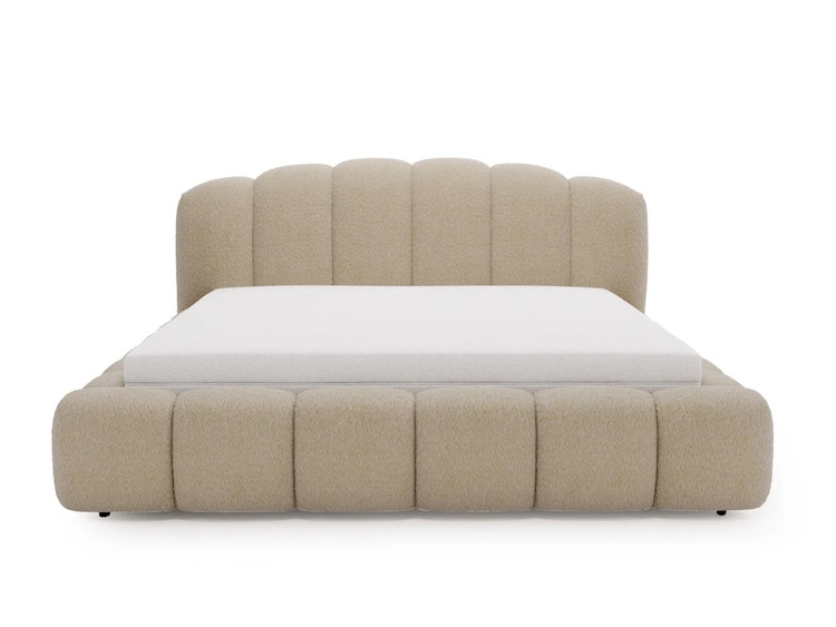 Polsterbett mit Stauraum und Lattenrost 160x200 Cloud Soft Beige