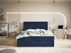 Boxspringbett mit Bettkasten 180x200 Denza Dunkelblau
