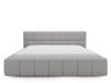 Polsterbett mit Bettkasten und Lattenrost 180x200 Alicante Boucle Grau