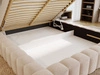 Polsterbett mit Bettkasten und Lattenrost 120x200 Rotto Beige