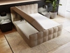 Boxspringbett mit Bettkasten 160x200 Bouclé-Stoff Alicante Braun