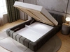 Polsterbett mit Bettkasten und Lattenrost 120x200 Orio Dunkelgrau