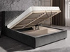Polsterbett mit Bettkasten und Lattenrost 120x200 Tonale Rosa