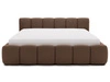 Polsterbett mit Bettkasten und Lattenrost 200x200 Cloud Low Braun