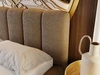 Polsterbett mit Bettkasten und Lattenrost 180x200 Cloud Bouclé-Stoff Braun